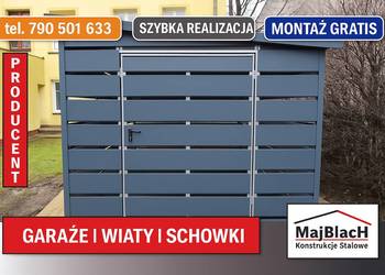 GRAFIT - Wiata śmietnikowa – Altana na śmieci Garaże Garaż – Maj-Blach