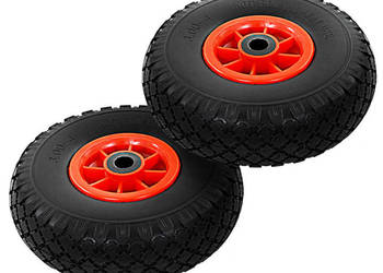 vidaXL Koła do wózka transportowego, 2 szt., pełne, poliuretan(SKU:142971)