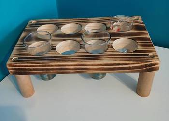 Dfewniana Ozdoba na kieliszki