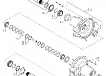 New Holland T6090 Element nośny osi 87331804