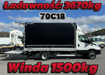 Iveco Daily 70C18 Firana + Winda 1500kg Serwisowany Zadbany 8-Palet Ład-36…