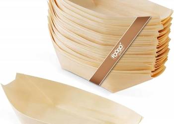 jednorazowych bambusowych misek drewnianych, 12,7 cm 50szt.