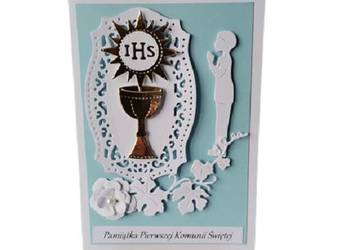 Kartki Pamiątka Komunii Świętej B6 Chłopiec Wzór 1