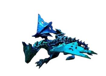 Figurka 3D - zielony smok