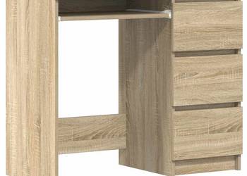vidaXL Biurko, dąb sonoma, 90x45x76 cm, płyta wiórowa（SKU:801376）