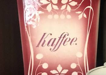 Stary, niemiecki pojemnik na kawe „KAFFEE.”