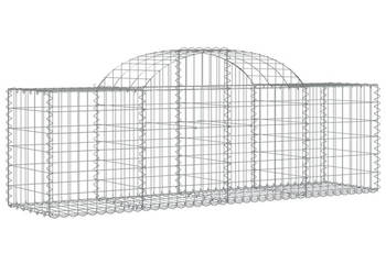 Kosze gabionowe 11 szt 200x50x60/80 cm galwanizowane żelazo WM-3146287