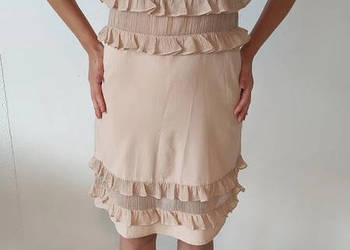 Lekka sukienka z falbanką Topshop r. XS / 34