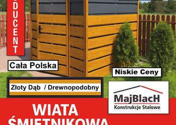 PRAKTYCZNA  Wiata śmietnikowa–Altana na śmieci/ZADASZENIE – Maj-BlacH