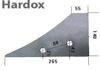 Płoza przednia HARDOX 93070005/P części do pługa POTTINGER