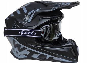 Kask Blexx Cross ATV Enduro Nowy homologacja + gogle