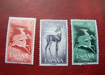 Sahara Hiszpańska 1961  MNH Mi 221/23 Fauna Zwierzęta  a