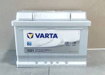 Akumulator 61Ah 600A EN VARTA Silver Dynamic D21