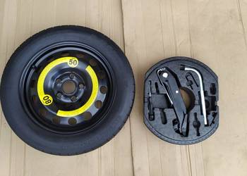 KOŁO DOJAZDOWE R16 VW VOLKSWAGEN GOLF V VI VII ZESTAW LEWAREK KLUCZ WKŁAD