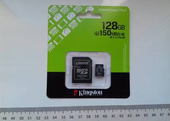 Karta pamięci microSD 128GB, Kingston Canvas Select Plus, adapter, microSDX