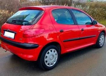 Zderzak tylny tył przedlift Peugeot 206 czerwony EKBB
