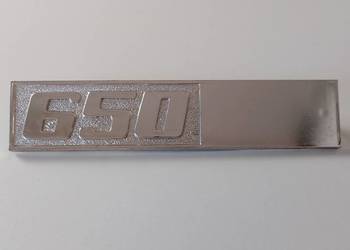 Fiat 126p maluch znaczek emblemat 650 chromowany nowy