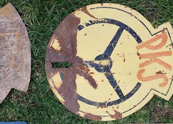 Stare loftowe znaki tablice PRL .cena za sztukę PKS metalowy