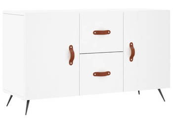 Komoda biała 100x36x60 cm materiał drewnopochodny WM-828140