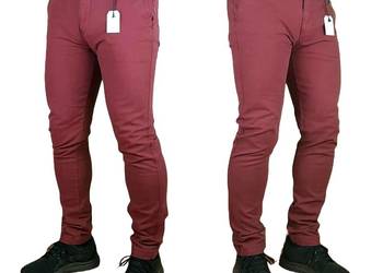 Męskie spodnie Levi's -XX Chino Slim Taper Stretch bordo Levis W34/L34 nowe