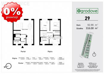Dom bliźniak 92.86m2 Czernica Ogrodowa