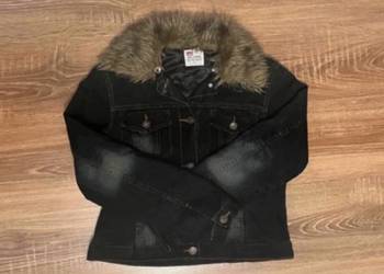 Kurtka jeansowa z futerkiem vintage
