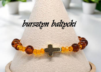 Bransoletka różaniec, dziesiątka różańca, BURSZTYN bałtycki #1041 Bransoletka różaniec, dziesiątka różańca, BURSZTYN bałtycki #1041