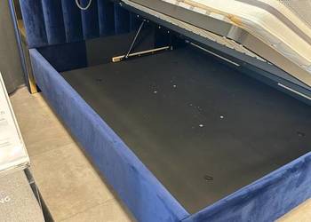 Łóżko tapicerowane 160x200cm z pojemnikiem otwieranym bocznie