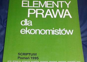 Elementy prawa dla ekonomistów - Wojciech Siuda