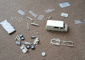 FS LUBLIN 33 furgon - zestaw do samodzielnego montażu, żywica, 1/43