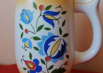 Kufel Porcelanowy Lubiana Wzór Kaszubski PRL