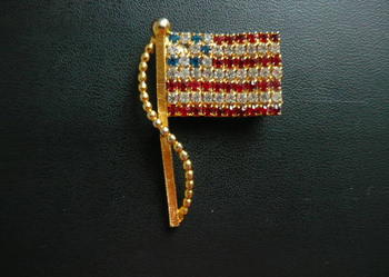 Przypinka flaga Vintage