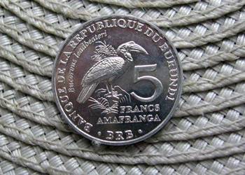 Burundi 5 Frank 2014r - Dzioboróg Kafryjski