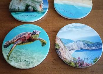 Podkładki ceramiczno korkowe, Kpl. 4 szt. przesyłka - GRATIS