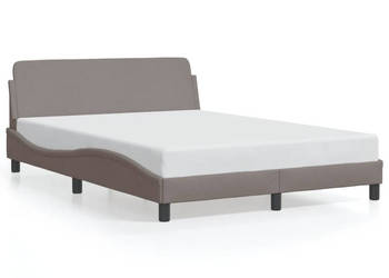Rama łóżka bez materaca taupe obita tkaniną 120x200 cm WM-373149
