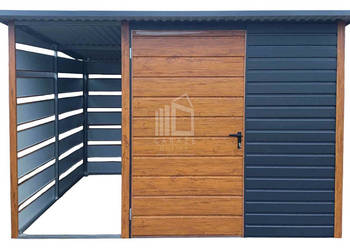 Schowek domek ogrodowy 2x2m + wiata 1m Drzwi okno dach  ID895