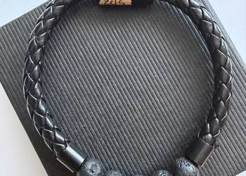 Bransoletka z kamieniami lawy