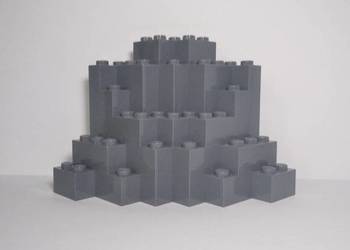 Lego Skała 8x8x6 Dark Bluish Grey