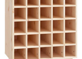 Szafka na wino 555x34x61 cm lite drewno sosnowe WM-821527