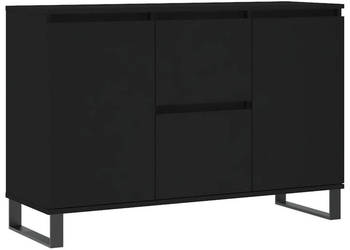 Szafka czarna 104x35x70 cm materiał drewnopochodny WM-827213