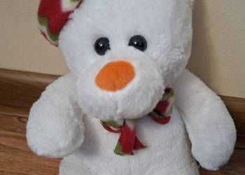 Maskotka, biały miś, pluszak, 23 cm