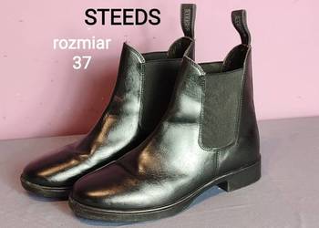 Sztyblety jeździeckie STEEDS - rozmiar 37 - czarne, prawie nowe
