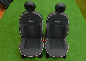 Fotele siedzenia kanapa przód i tył Fiat 500 500S 36tyś.km 2019r.