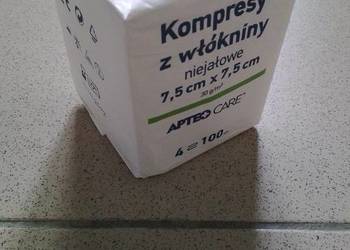 Opatrunki niejałowe z włókniny 7,5x7,5cm