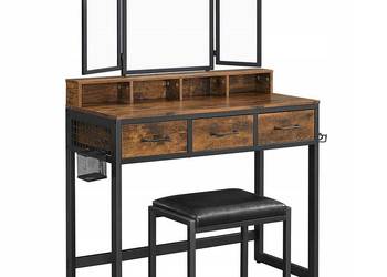 TOALETKA LUSTRO TABORET LOFT RUSTYKALNA RETRO