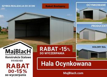 ZNIŻKA - 15% - na Garaż Blaszany w Ocynku | Montaż Gratis – Maj-Blach