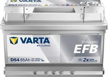 Akumulator 65Ah 650A VARTA Blue Dynamic EFB START&STOP D54 65Ah 650A