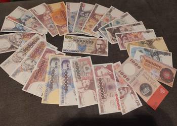 zestaw 25 sztuk polskich banknotów PRL