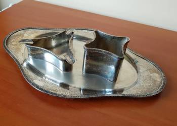 Sygnowany, platerowany zestaw palacza, Imago Artis