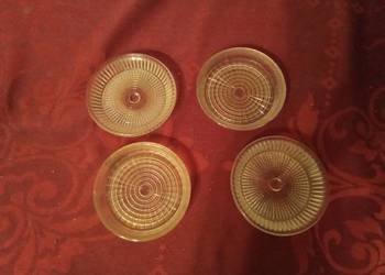 4 podstawki pod kieliszki PRL. Cena za komplet!